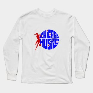 Vintage Chicago Hustle WBL Basketball Long Sleeve T-Shirt